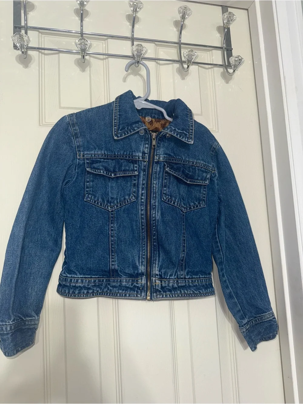 Vintage Y2K Mary Kate & Ashley Zip Up Jean Jacket Girl’s size 6